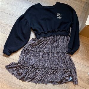 River Island Charcoal Sweater Dress
